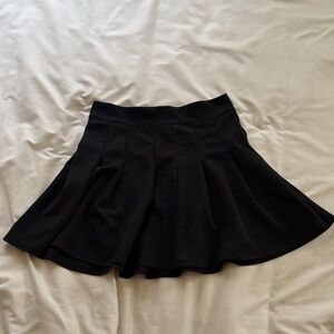 Blue Rain Black Circle Skirt with Flared Pleats